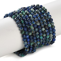 Natürliche Chrysokolla und Lapislazuli Perlen&nbsp;G-Z150-A04-4mm