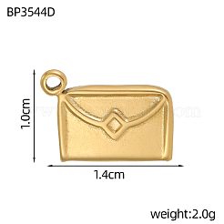 Ciondoli in acciaio inox 304&nbsp;STAS-OY006-10G