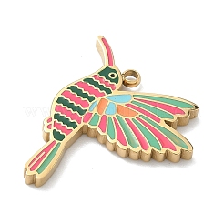 304 Edelstahl-Emaille-Anhänger&nbsp;STAS-G374-01G-08