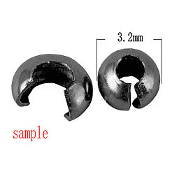 Ottone crimpare perline coperture&nbsp;X-KK-G015-G