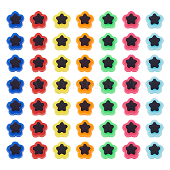 420 pz 7 colori placcatura perline acriliche opache&nbsp;OACR-TA0001-14