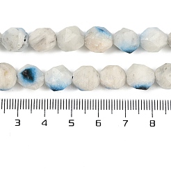 Natürliche blaue Eisgletschersteinperlenstränge&nbsp;G-B092-A01-03