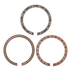 3 stücke 3 farben holz klassische gitarre schallloch ring mund rad aufkleber&nbsp;DIY-CA0008-07