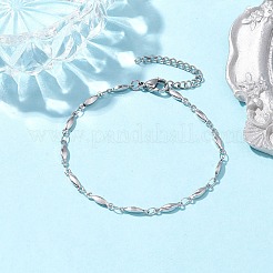 Bracelets à maillons ovales en acier inoxydable 304 anti-ternissement pour femmes et hommes&nbsp;BJEW-JB10271