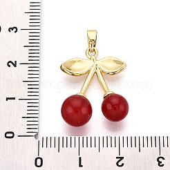 Pendants de résine de laiton&nbsp;KK-B139-12G