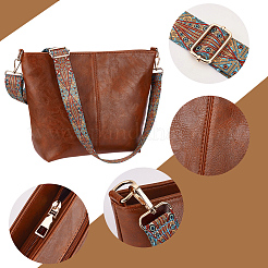 Bolsos de hombro de piel sintética con correa de hombro ética.&nbsp;AJEW-WH20816-217