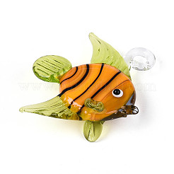 Manuelle Bunte Malerei Anhänger & Charms&nbsp;LAMP-T025-02D