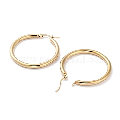 Ring 304 Edelstahl Creolen für Frauen Männer&nbsp;EJEW-B049-01D-G