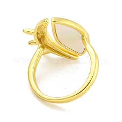 Gestell-Plating-Auge aus natürlicher Muschel&nbsp;RJEW-G330-70G