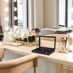 Scatole di presentazione per orecchini in pelle sintetica rettangolare a 4 fessura&nbsp;VBOX-WH0003-19