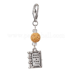 4 pz 4 stili decorazioni pendenti in lega di stile tibetano&nbsp;HJEW-JM01707