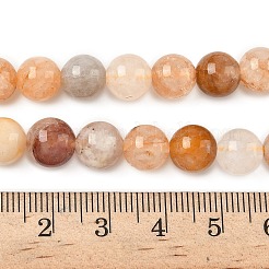 Natürlicher gelber hämatoider Quarz/goldene Heilerquarz-Perlenstränge&nbsp;X-G-D334-A02-8mm