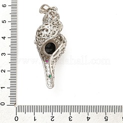 Copo de nieve colgantes naturales de obsidiana&nbsp;G-F776-01P-04