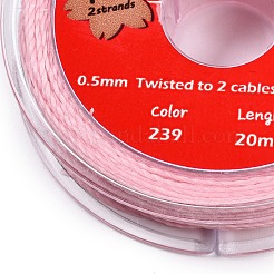 Cordini di cotone cerato rotondi a 2 capo&nbsp;YC-T004-01A-29