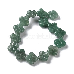 Cuentas de aventurina verde natural hebras&nbsp;G-M418-D06-01
