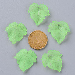 Colgantes acrílicos esmerilados transparentes con tema de otoño&nbsp;X-PAF002Y-28