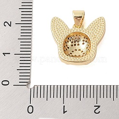 Latón micro pavimenta claro colgantes de circonio cúbico&nbsp;KK-I712-34G