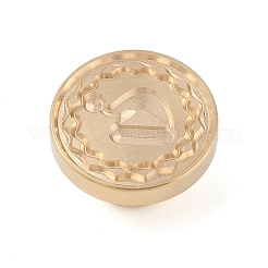 Tête de timbre en laiton de sceau de cire de série de Noël&nbsp;AJEW-Z031-04G-11