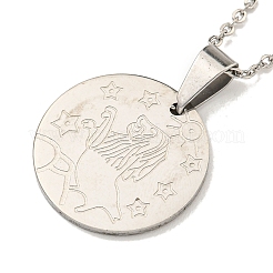 Collane con ciondolo a costellazione anti-ossidazione&nbsp;NJEW-S422-04P-05