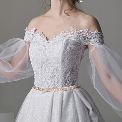 Catena per cintura da sposa con strass hotfix in cristallo da 1 metro&nbsp;DIY-FG0004-44B