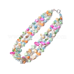 Muschelsplitter-Halsketten&nbsp;NJEW-C072-01