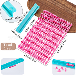 1 Beutel Buchstaben & Zahlen PP-Kunststoff-Keksstempel&nbsp;DIY-SC0033-91