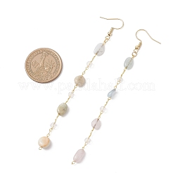 Ensembles de boucles d'oreilles et de colliers faits à la main en perles de morganite naturelle&nbsp;SJEW-JS01342-01