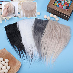 2 ensemble de barbe en polyester 2 couleurs&nbsp;DIY-GL0004-112