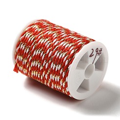 1 Rolle 4-fädiges Polycotton-Kordel mit Metallfaden&nbsp;OCOR-PH0004-11A