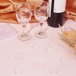 Kit fai da te per realizzare ciondoli a forma di cuore per calici da vino&nbsp;DIY-SC0021-51