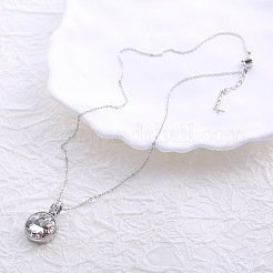 Collier minimaliste à double anneau en zircon Amie Lunbi&nbsp;UI2197