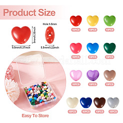 130 pz 13 colori perline acriliche opache&nbsp;OACR-TA0001-37