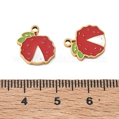 Pendentifs en acier inoxydable 304 émaillé en forme de fruits&nbsp;SA-CBA49D2-11G-12