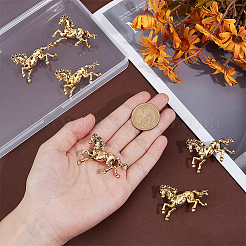 6 broche en alliage en forme de cheval&nbsp;JEWB-PH0001-54AG