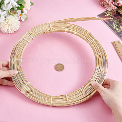 Flache natürliche Bambusgeflechtstreifen&nbsp;DIY-WH0740-12A