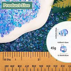 45 g di perline di vetro trasparenti per pittura da forno&nbsp;SEED-SZ0001-028H