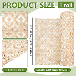 Osier en rotin naturel&nbsp;AJEW-WH0410-271B