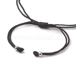Braccialetto di perline intrecciate a triangolo intrecciato con semi di vetro&nbsp;BJEW-MZ00026-02