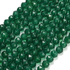 Stränge aus natürlichen grünen Chalcedonperlen&nbsp;GG-NH0004-D01