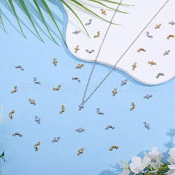 40 pz 4 stili 304 acciaio inossidabile mezzaluna e stella connettori charms&nbsp;STAS-HY0002-07