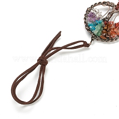 Adorno colgante chakra&nbsp;AJEW-I059-03RG