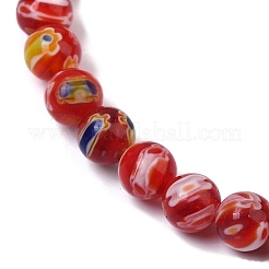 Handgemachte Millefiori Bunte Malerei Perlen Stränge&nbsp;LAMP-G166-10A