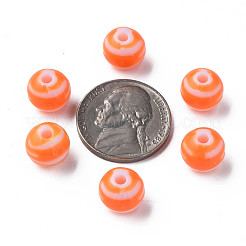 Perles acryliques à rayures opaques&nbsp;MACR-S373-27D-04