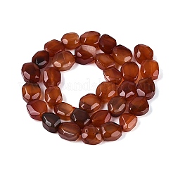Hebras de cuentas de ágata natural teñidas y calentadas.&nbsp;G-N359-15A-08