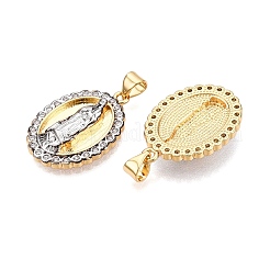 Colgante micropavé cubic zirconia de latón&nbsp;KK-T070-25G