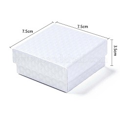 Quadratischen Karton Schmuckschatullen&nbsp;CBOX-N012-34B