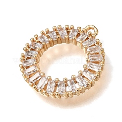 Pendentifs en zircone cubique clair en laiton&nbsp;CU-K001-10G