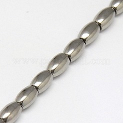 Electroplate non magnetici ematite sintetico fili di perline&nbsp;G-J168-6x4mm-M