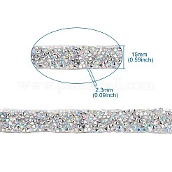 Glitzerharz Hotfix Strass (Schmelzkleber auf der Rückseite)&nbsp;LS-OCOR-TAC0004-B-01