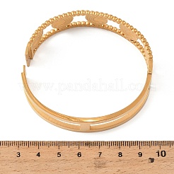 Bracciali incernierati in acciaio inossidabile 304 per donna&nbsp;SA-C001-06B-G